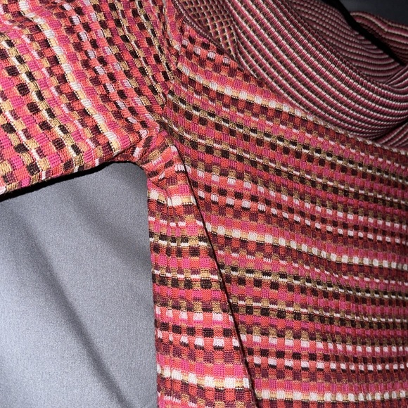 Multicolored box stitch off the shoulder sweater from M by Missoni - Picture 5 of 9